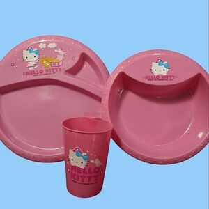 Hello Kitty 3 Dish Dinnerware Set